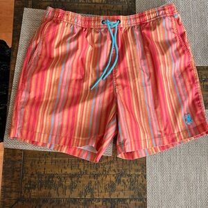 Psycho Bunny
Men's Orange Anton All Over Print
Swim
Trunk